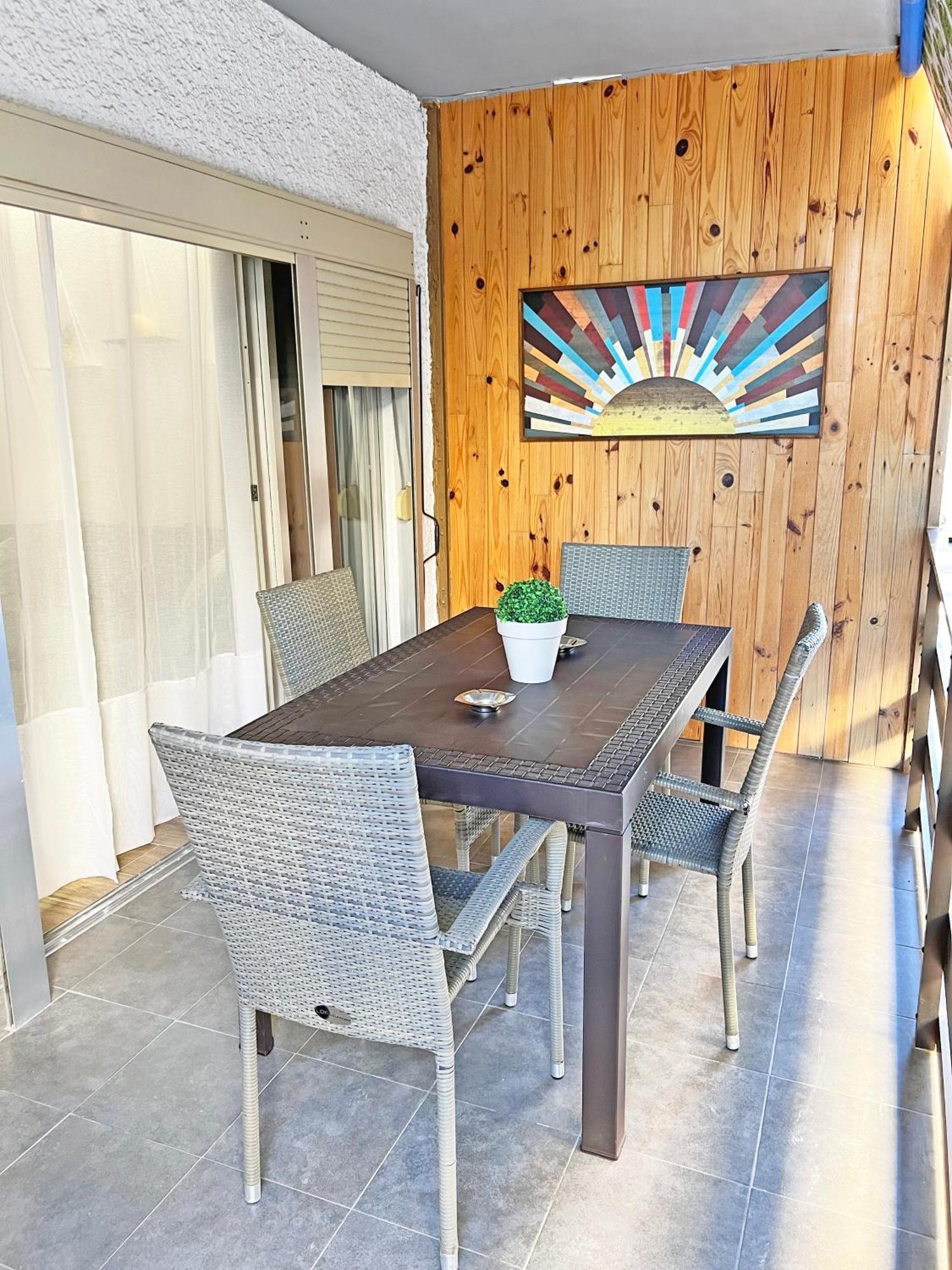 坎佩略Coqueto Con Piscina, Nuevo A 50M Del Mar, Parking Gratis公寓 外观 照片